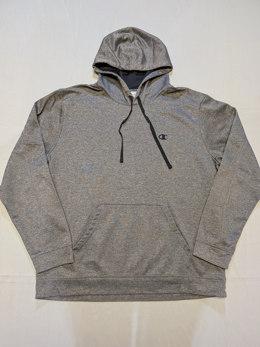 Champion Hoodie Men's XL Gray Duofold Powetrain Thermal Pullover Sweatshirt